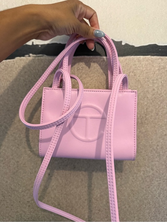 Telfar Handbags - Telfar Pink Mini Shopping Bag